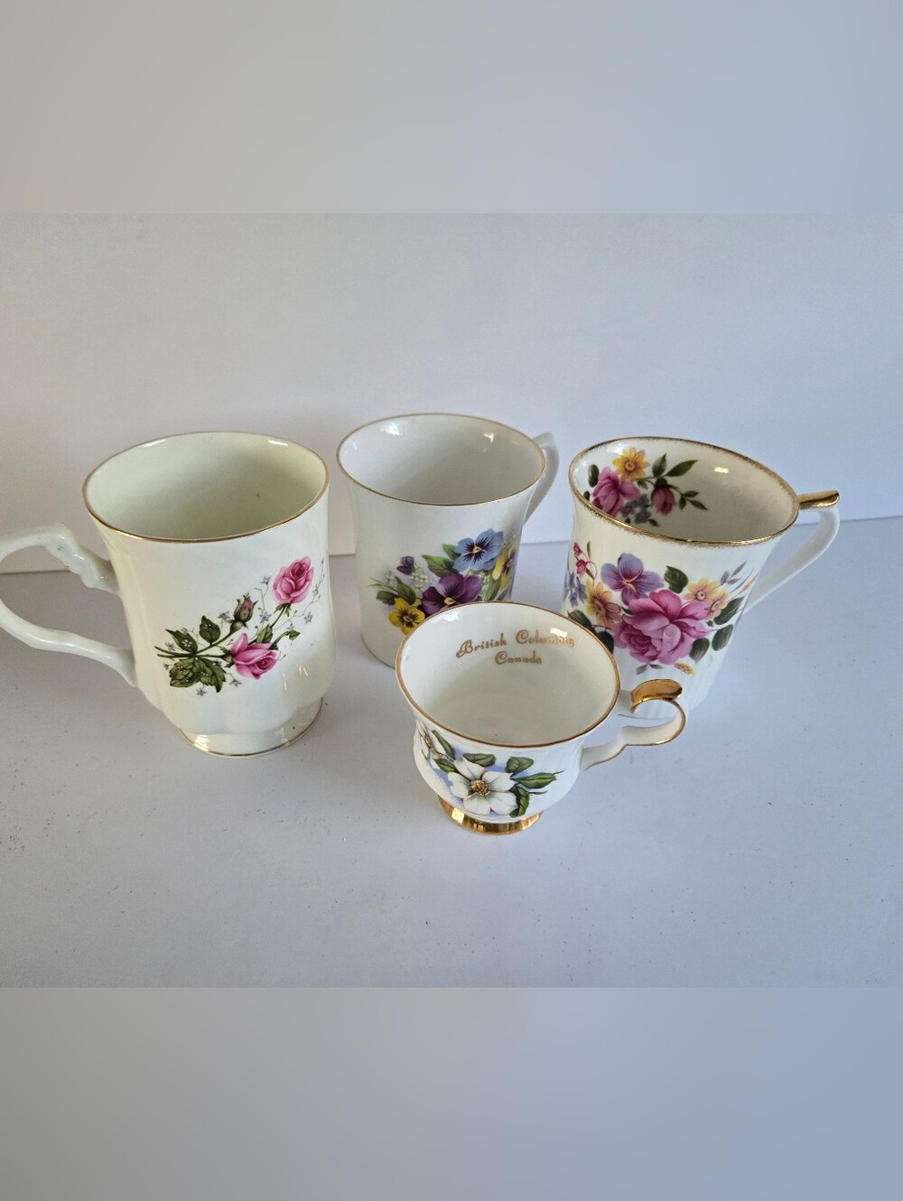 Bone China Coffee Cup Mug Lot Vtg